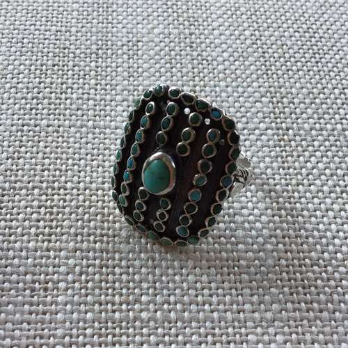 Vintage silver and turquoise  ring