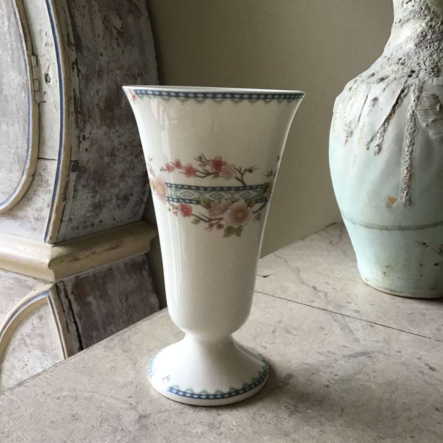 Vintage Coalport “April” bone china vase