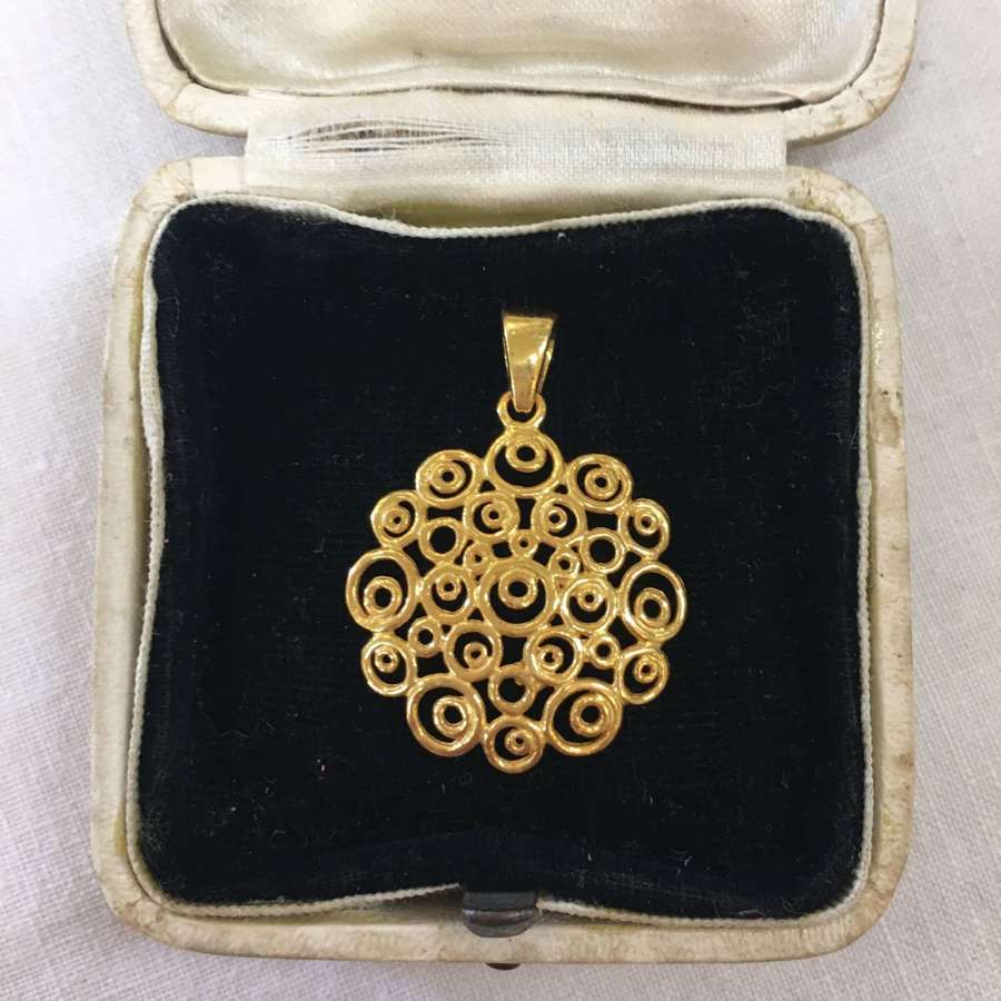 Gold vermeil pendant