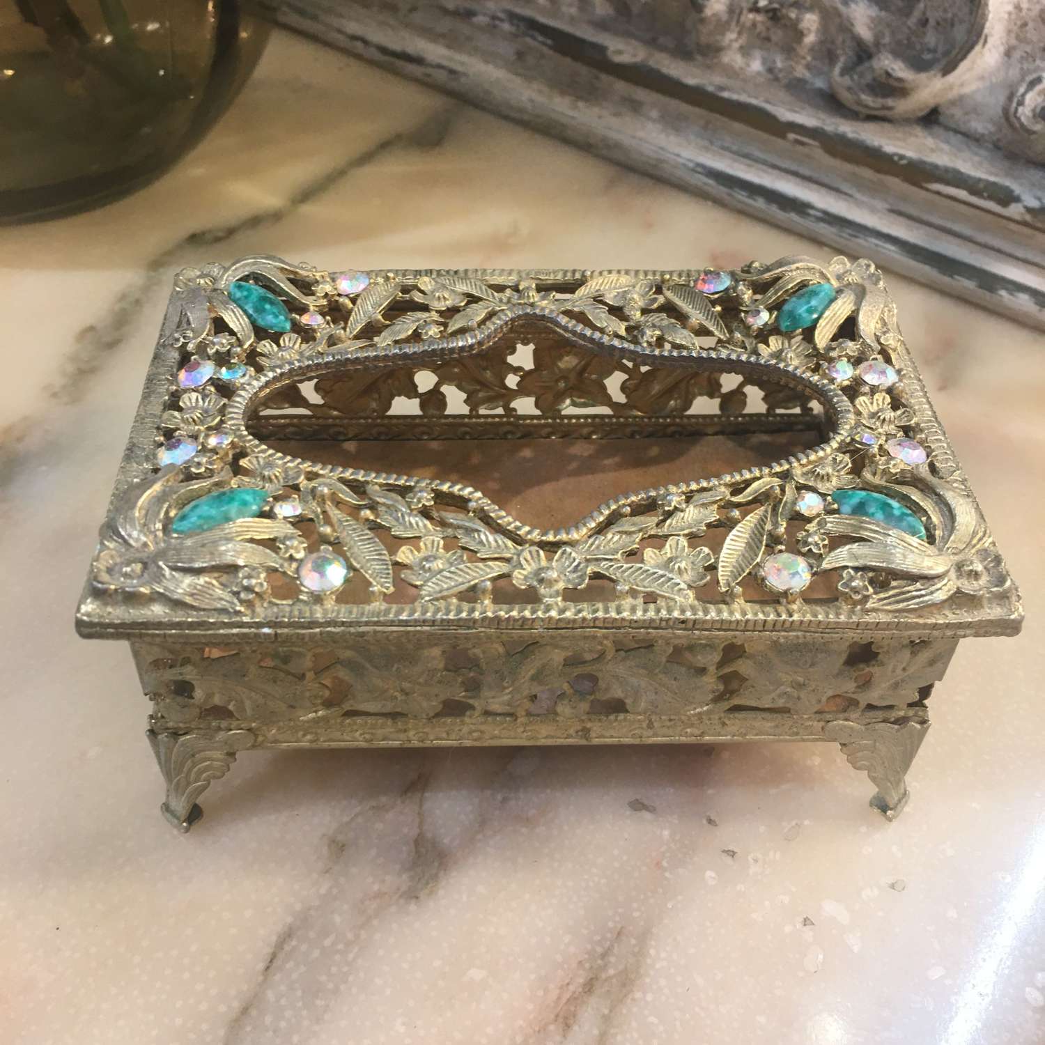 Vintage decorative tissue box