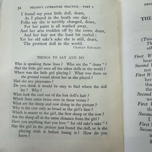 Nelson’s Literature Practice Part I