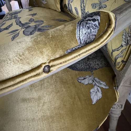 Antique c 1800 Louis XVI style French sofa
