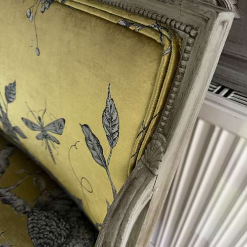 Antique c 1800 Louis XVI style French sofa