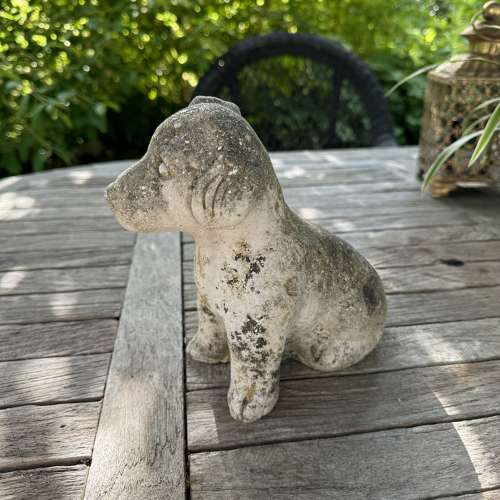 Vintage puppy dog garden ornament