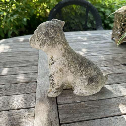 Vintage puppy dog garden ornament