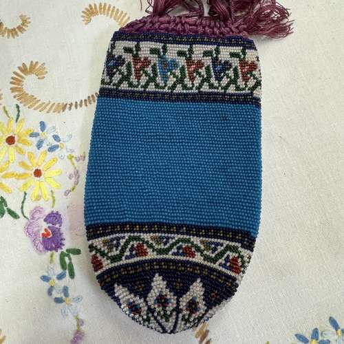Antique beaded purse
