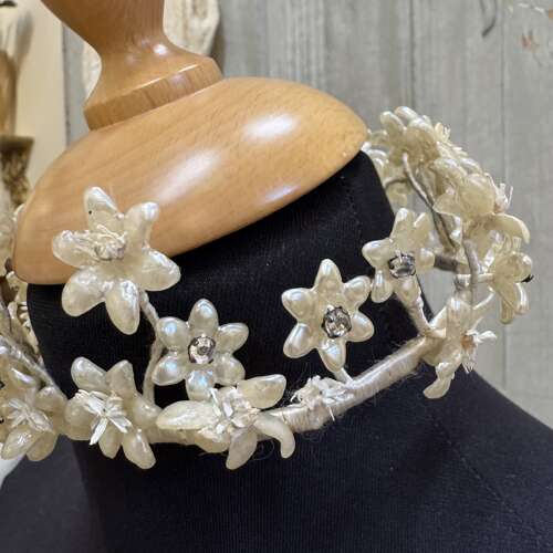 Antique French bride/bridesmaid’s headdress