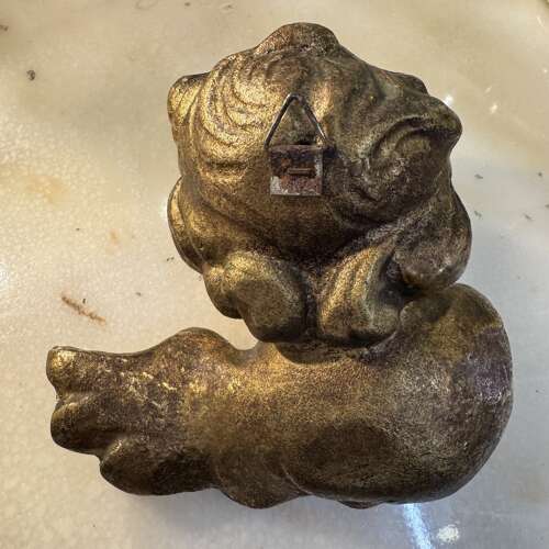 Vintage gold plaster cherub