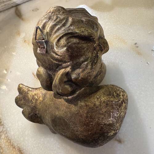 Vintage gold plaster cherub
