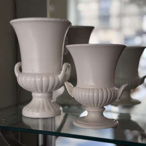 Cream 1950’s Sylvac Trophy urn vase
