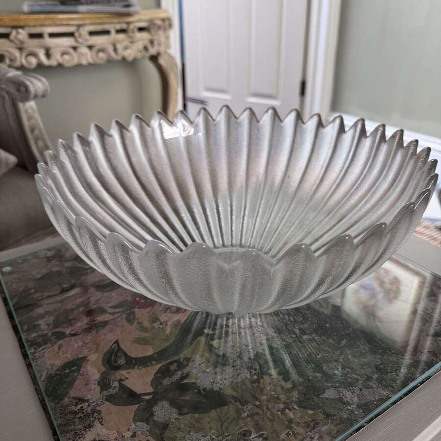 Dartington Glass deep sunflower bowl