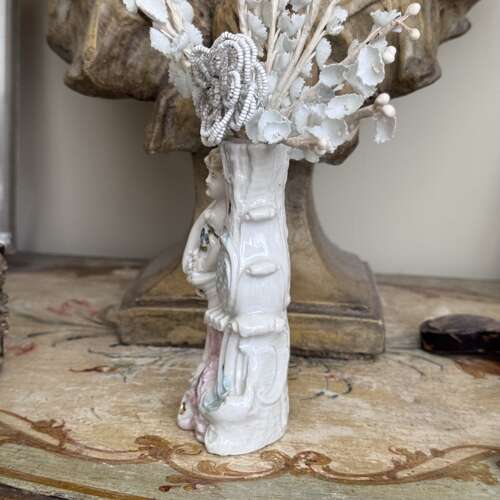 Victorian putti spill vase